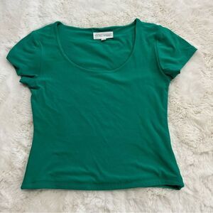 Green baby tee full length